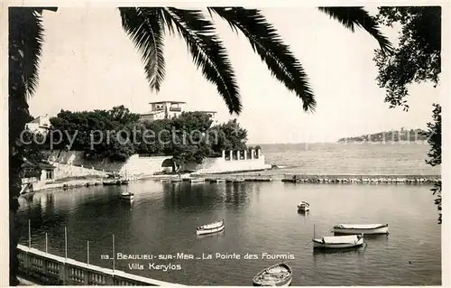AK / Ansichtskarte Beaulieu sur Mer La Pointe des Fourmis Villa Kerylos Cote d Azur Beaulieu sur Mer