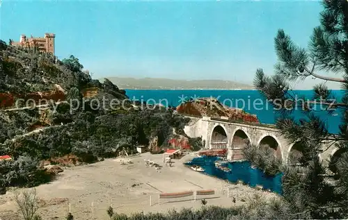 AK / Ansichtskarte La_Napoule_Plage Plage de la Rague et Chateau d Agecroft Cote d Azur La_Napoule_Plage