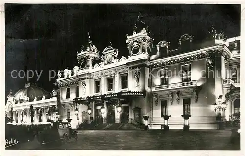 AK / Ansichtskarte Monte Carlo Casino la nuit Monte Carlo