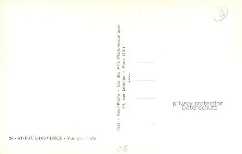AK / Ansichtskarte Saint Paul de Vence Vue generale Saint Paul de Vence