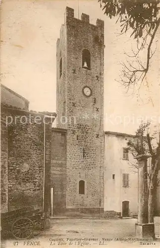 AK / Ansichtskarte Vence la Jolie Tour de l Eglise Vence la Jolie