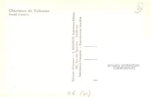 AK / Ansichtskarte Valbonne Chartreuse Portail d entree Valbonne