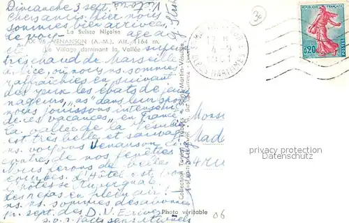 AK / Ansichtskarte Venanson Vue d ensemble du village dominant la Vallee Venanson