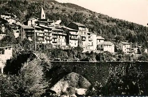 AK / Ansichtskarte Saint Martin Vesubie Vue generale Pont La Suisse Nicoise Saint Martin Vesubie
