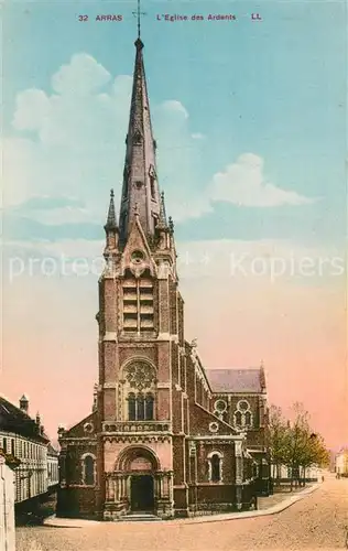 AK / Ansichtskarte Arras_Pas de Calais Eglise des Ardents Arras_Pas de Calais