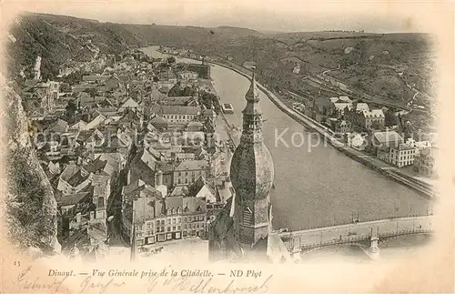 AK / Ansichtskarte Dinant_Wallonie Vue generale prise de la Citadelle Dinant Wallonie