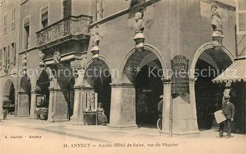 AK / Ansichtskarte Annecy_Haute Savoie Ancien Hotel de Sales Rue du Paquier Annecy Haute Savoie