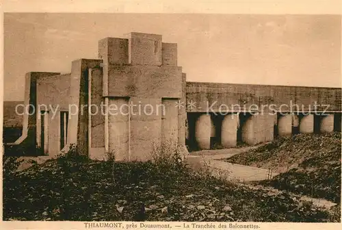 AK / Ansichtskarte Thiaumont_Douaumont La Tranchee des Baionnettes 