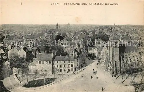 AK / Ansichtskarte Caen Vue generale prise de l Abbaye aux Dames Caen