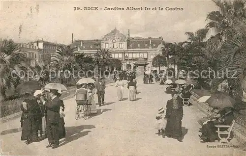 AK / Ansichtskarte Nice_Alpes_Maritimes Jardins Albert Ier et le Casino Nice_Alpes_Maritimes