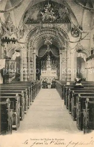AK / Ansichtskarte Montjean_Charente Interieur de l Eglise Montjean Charente