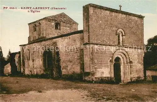 AK / Ansichtskarte Saint Laurent de Ceris Eglise Saint Laurent de Ceris
