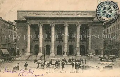 AK / Ansichtskarte Marseille_Bouches du Rhone Le Grand Theatre Marseille