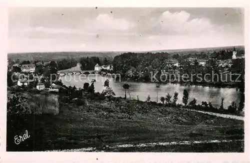 AK / Ansichtskarte Chabanais Vue generale sur la Vienne Chabanais