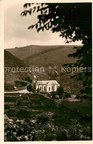 AK / Ansichtskarte Chaudes Aigues Vue sur la Chapelle ND de Pitie Chaudes Aigues