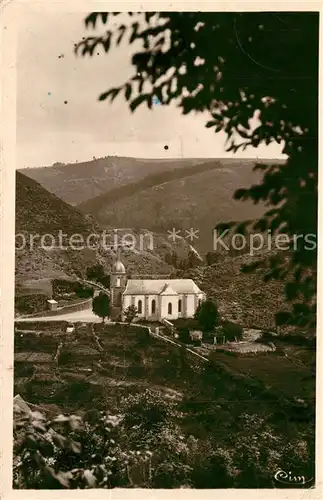 AK / Ansichtskarte Chaudes Aigues Vue sur la Chapelle ND de Pitie Chaudes Aigues