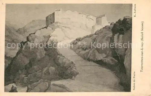 AK / Ansichtskarte Tourrettes_sur_Loup Chateau Kuenstlerkarte Tourrettes_sur_Loup