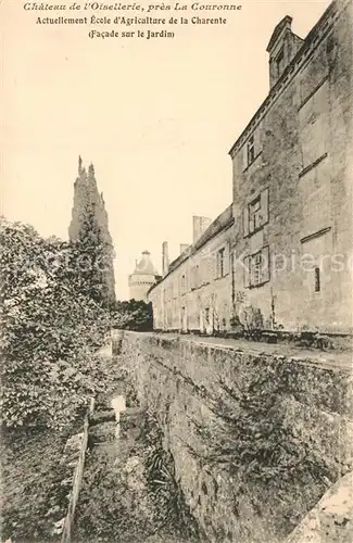 AK / Ansichtskarte La_Couronne_Charente Chateau de lOisellerie Facade sur le Jardin La_Couronne_Charente
