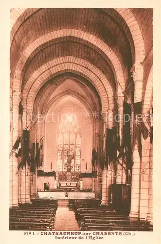 AK / Ansichtskarte Chateauneuf sur Charente Interieur de l Eglise Chateauneuf sur Charente