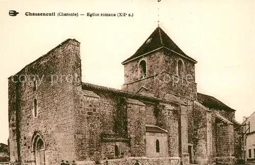 AK / Ansichtskarte Chasseneuil sur Bonnieure Eglise romans Chasseneuil sur Bonnieure