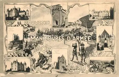 AK / Ansichtskarte Charente_Departement Manoeuvres dArmee 1907 Vue partielle 