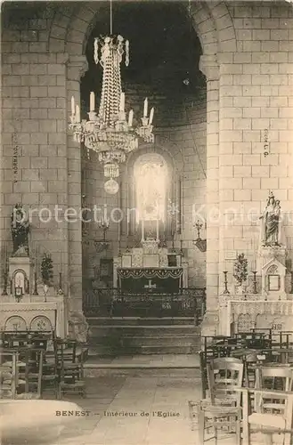 AK / Ansichtskarte Benest Interieur de l Eglise Benest