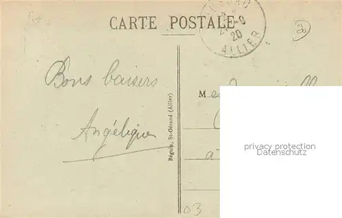 AK / Ansichtskarte Vichy_Allier Vue partielle Je vous envoie ces Fleurs Vichy Allier