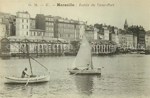 AK / Ansichtskarte Marseille_Bouches du Rhone Entree du Vieux Port Marseille