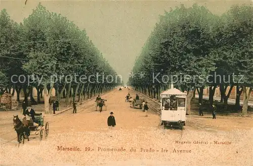 AK / Ansichtskarte Marseille_Bouches du Rhone Promenade du Prado Ire Avenue Marseille