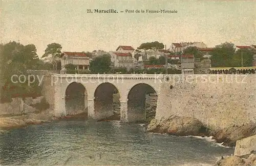 AK / Ansichtskarte Marseille_Bouches du Rhone Pont de la Fausse Monnaie Marseille