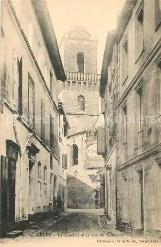 Arles_Bouches du Rhone Le Clocher et la rue du Seminaire Arles_Bouches du Rhone