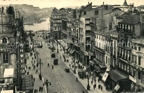 Marseille_Bouches du Rhone La Canebiere et le Vieux Port Marseille