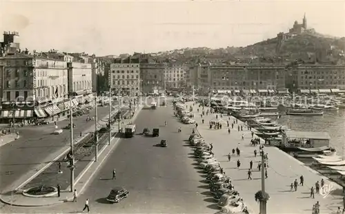 Marseille_Bouches du Rhone Le Quai des Belges et Notre Dame de la Garde Marseille