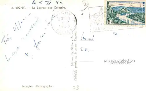 Vichy_Allier La Source des Celestins Vichy Allier