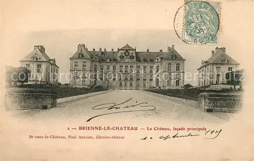 Brienne le Chateau Le Chateau facade principale Brienne le Chateau