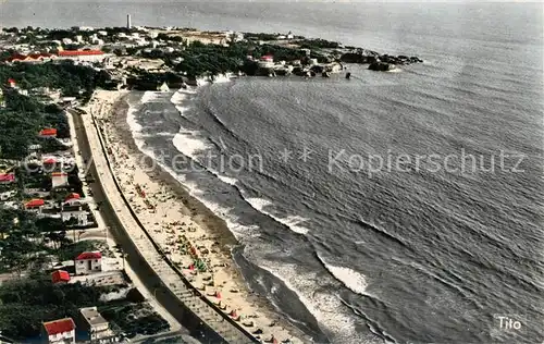 Saint Georges de Didonne La plage et Pointe de Vallieres vue aerienne Saint Georges de Didonne