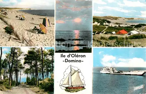 Domino Plage Foret Bac Coucher de soleil Camping Domino