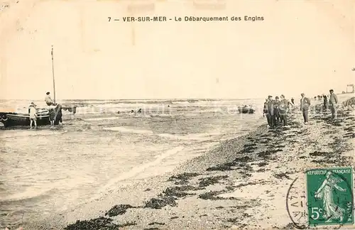 Ver sur Mer Le Debarquement des Engins Ver sur Mer