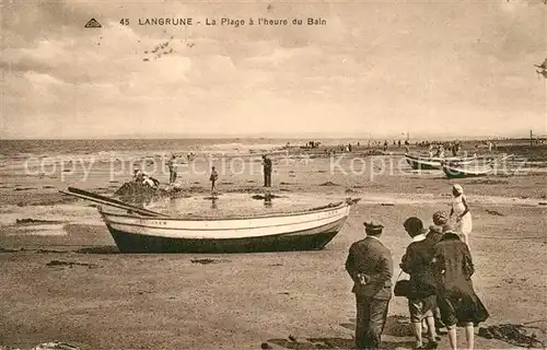 Langrune sur Mer La plage a l heure du bain Langrune sur Mer