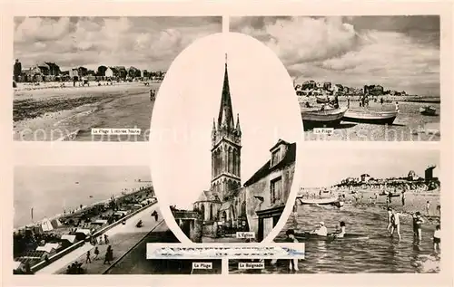 Langrune sur Mer La Plage La Baignade Eglise Langrune sur Mer