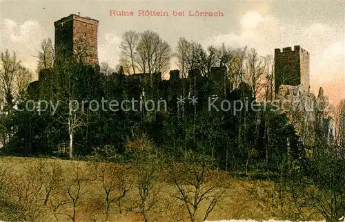 Loerrach Ruine Roetteln Loerrach