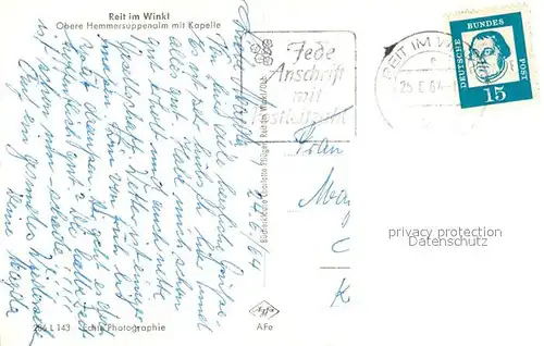 Reit_Winkl Obere Hemmersuppenalm Kapelle Reit_Winkl