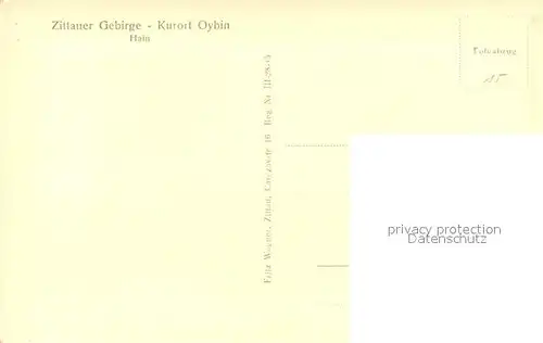 Oybin Panorama Hain Oybin