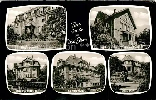 Eilsen_Bad Haeuser Eden Flentje Waldblick Sanatorium Schloesschen Eilsen_Bad