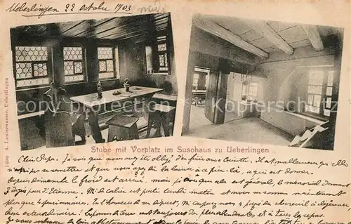 ueberlingen_Bodensee Stube mit Vorplatz Susohaus ueberlingen Bodensee