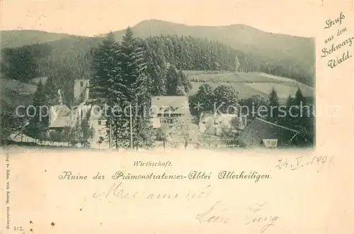 Allerheiligen_Oppenau Ruine der Praemonstratenser Abtei Allerheiligen_Oppenau