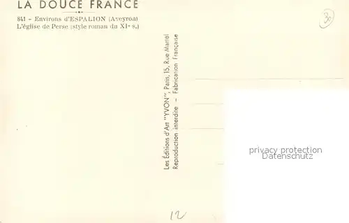 AK / Ansichtskarte Espalion Eglise de Perse  Espalion