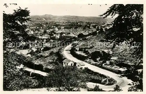 AK / Ansichtskarte Villefranche de Rouergue Route de Rieupeyroux Tournant de la Roque Villefranche de Rouergue