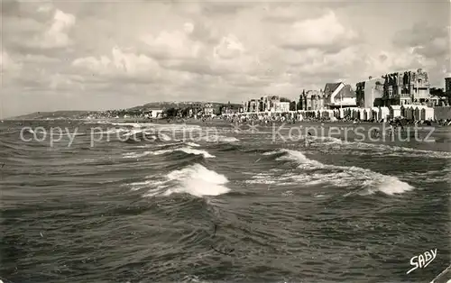 AK / Ansichtskarte Villers sur Mer La Plage a Maree haute Villers sur Mer