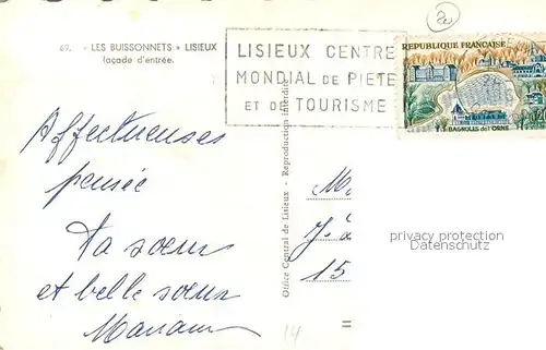 AK / Ansichtskarte Lisieux Les Buissonnets facade d entree Lisieux